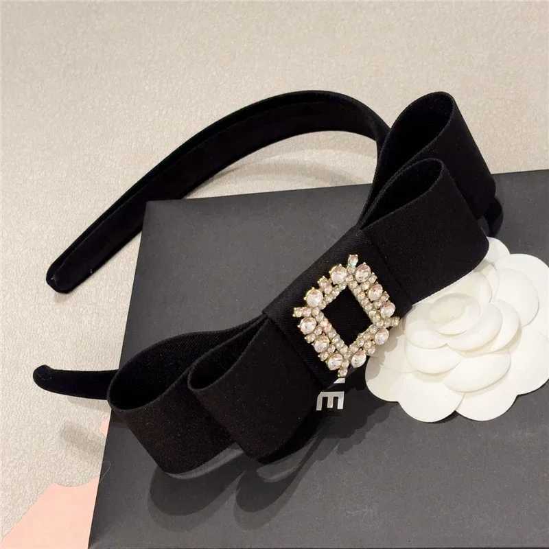 Korean Fashion Fabric Bow Haiand Luxry Crystal Rhinestone Hair Clips Bridal Hair Bands Hair Accessories for Girls Wen Y250809