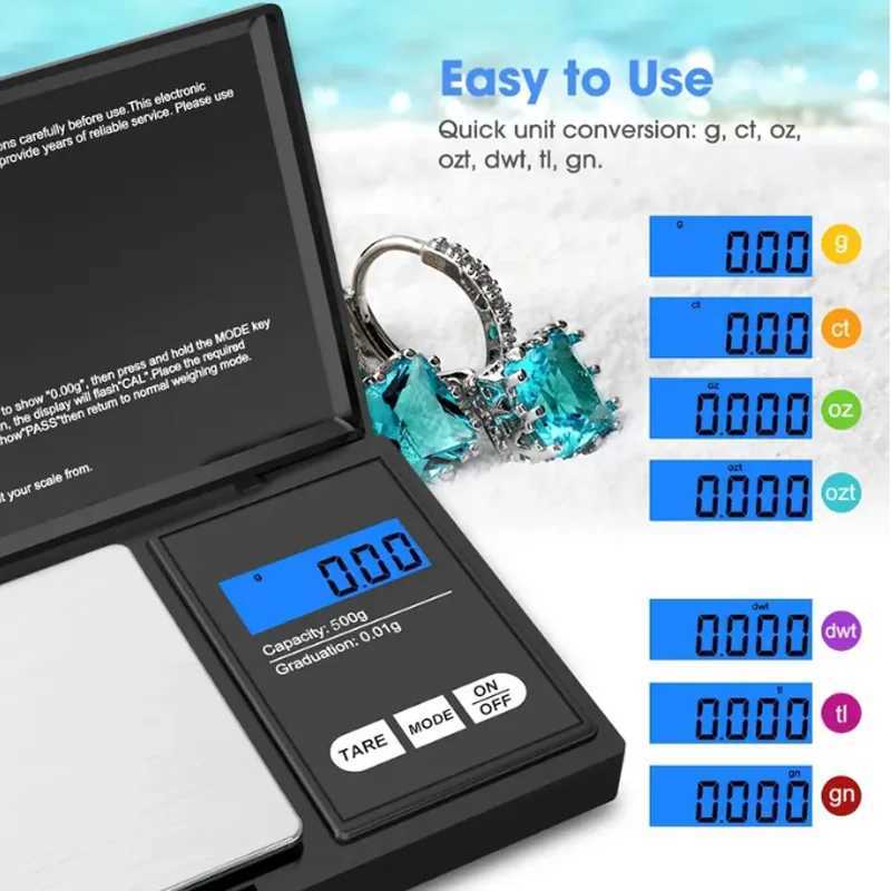 Jewelry Gram Weight For Kitchen Precise LCD Mini Digital Scale High Accuracy Backlight Electric Scale Y250809