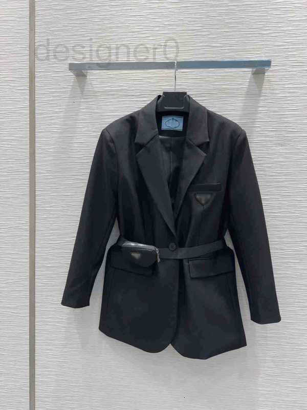 Women's Jackets designer New Casual High-end Blazer with Decoration on Chest, Stylish Belt Very Elegant and Classy Design Style T9LZ