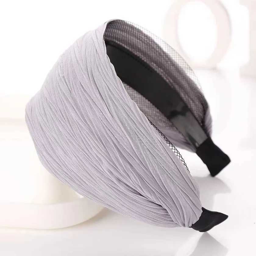 Fashion Wide Edge Solid Color Non Slip Bands Wen Hair Hoop Girls Hair Accessories Ladies Hair Accessories Gifts Y250809