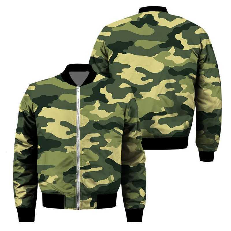 Classic 3D Print Camouflage Zipper Jacket for Men Outdoor Sports Camo Jackets Cool Street Spring Autumn Long Sleeves Coat Tops W250809