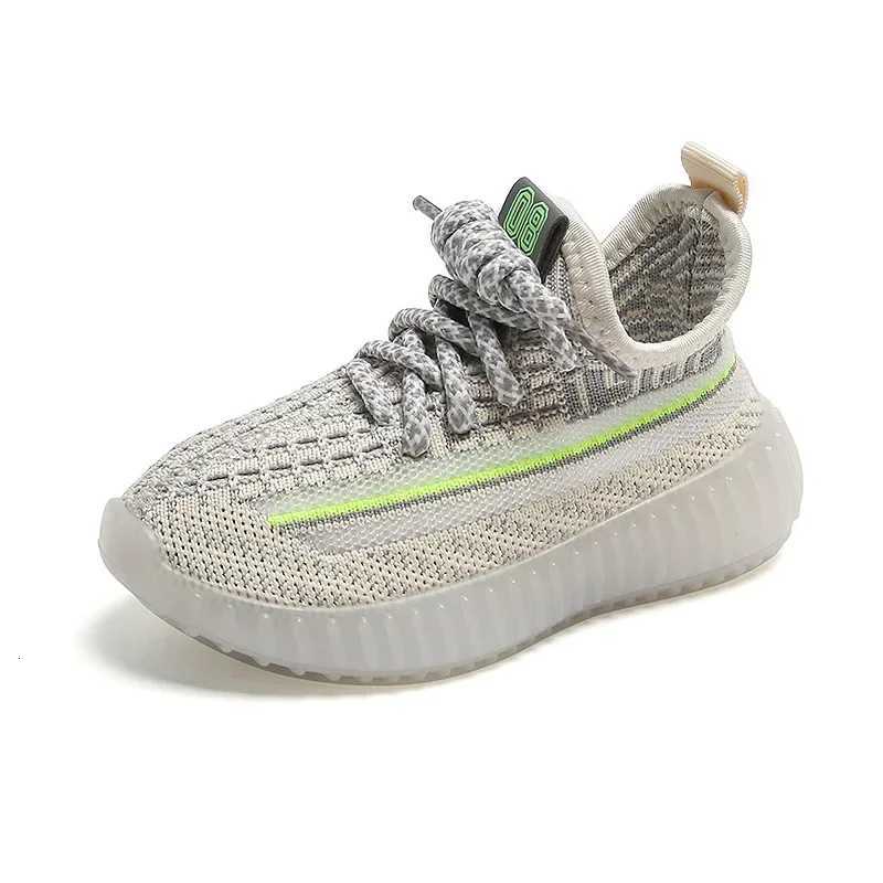 21-32 Size Kids Casual Shoes Summer Boys Sneakers Breathable Knit Non-slip Shoes Lightweight Girls Casual Childrens Shoes L250808