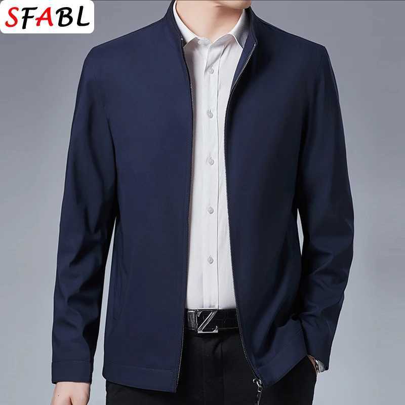 Solid Quality Mens Jacket Business Casual Luxury Blazer for Men Zipper Jacket Office Dress Coat Spring Autumn New Outerwear 3XL W250809