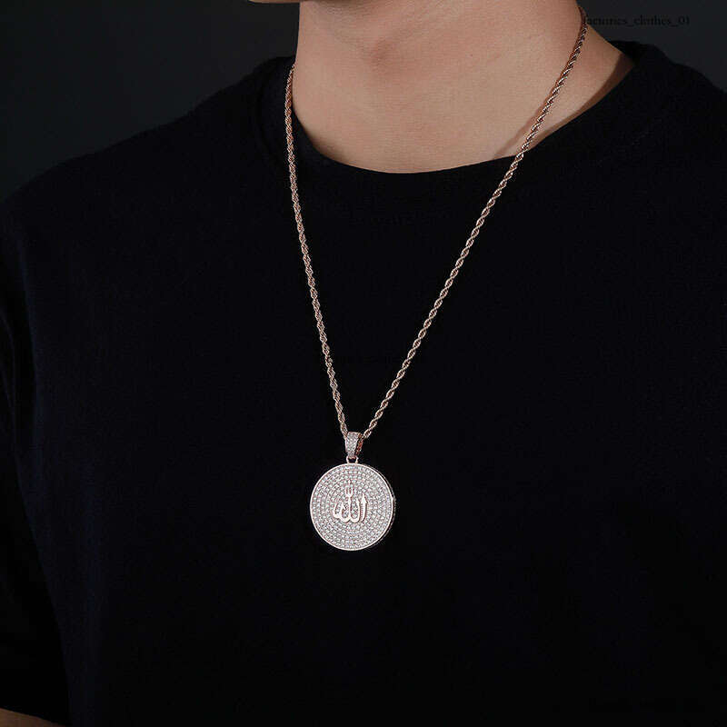 Personalized for Men Sterling Silver Moissanite chain Full Dia Zodiac Pendant Twist Chain Necklace