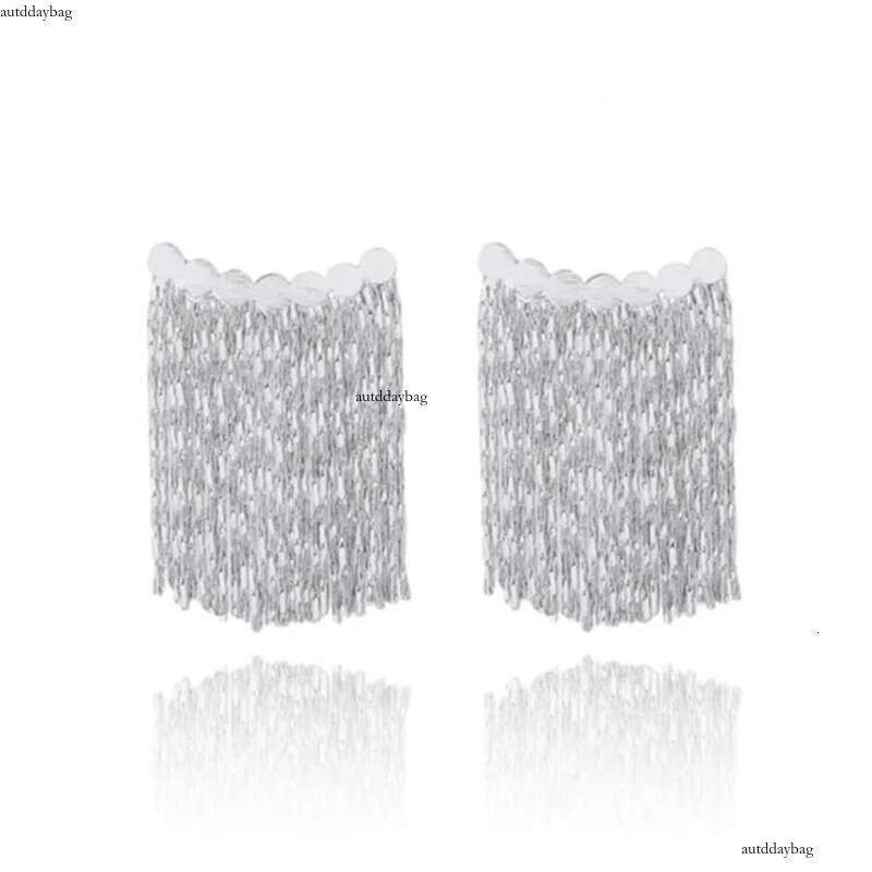 2024 Top Sell Dangle Earrings Jewelry Sterling Sier Fill Metal Chain Party Women Wedding Drop Tassels Earring For Mother Day Gift