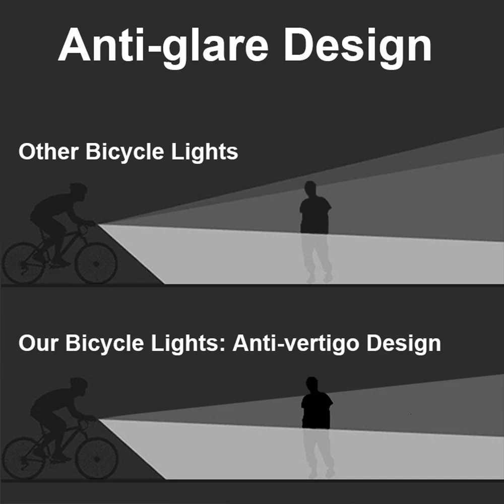5Led MTB Bicycle Lights 10000MAH Rechargeable Bike Light Flashlight Outdoor Cycling Bike Accessories for Electric Scooter Z250809