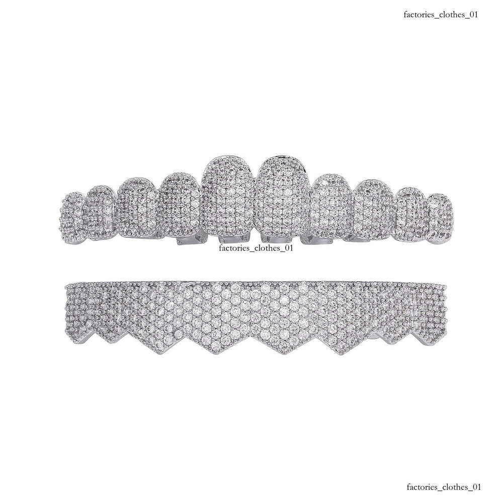 Special Price Zircon Full Dia Eight TEMU Hip-Hop Halloween Jewelry Rap Teeth Wholesale