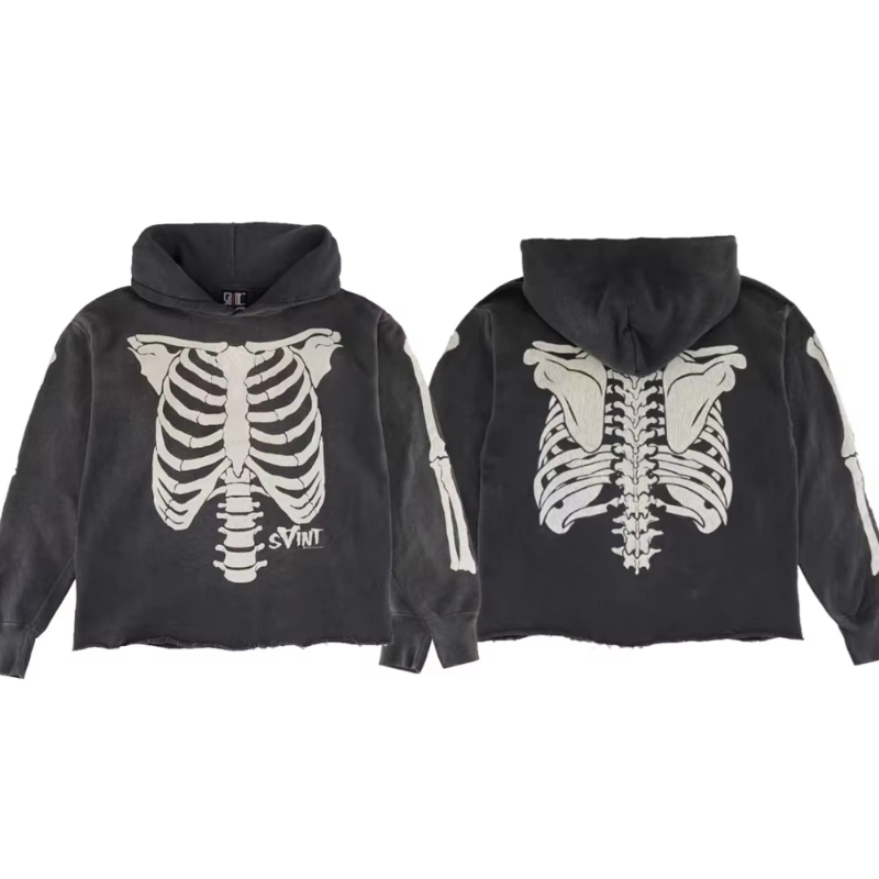 Washed Print Pullover Men Women Best Quality Hooded Hoodie 2025