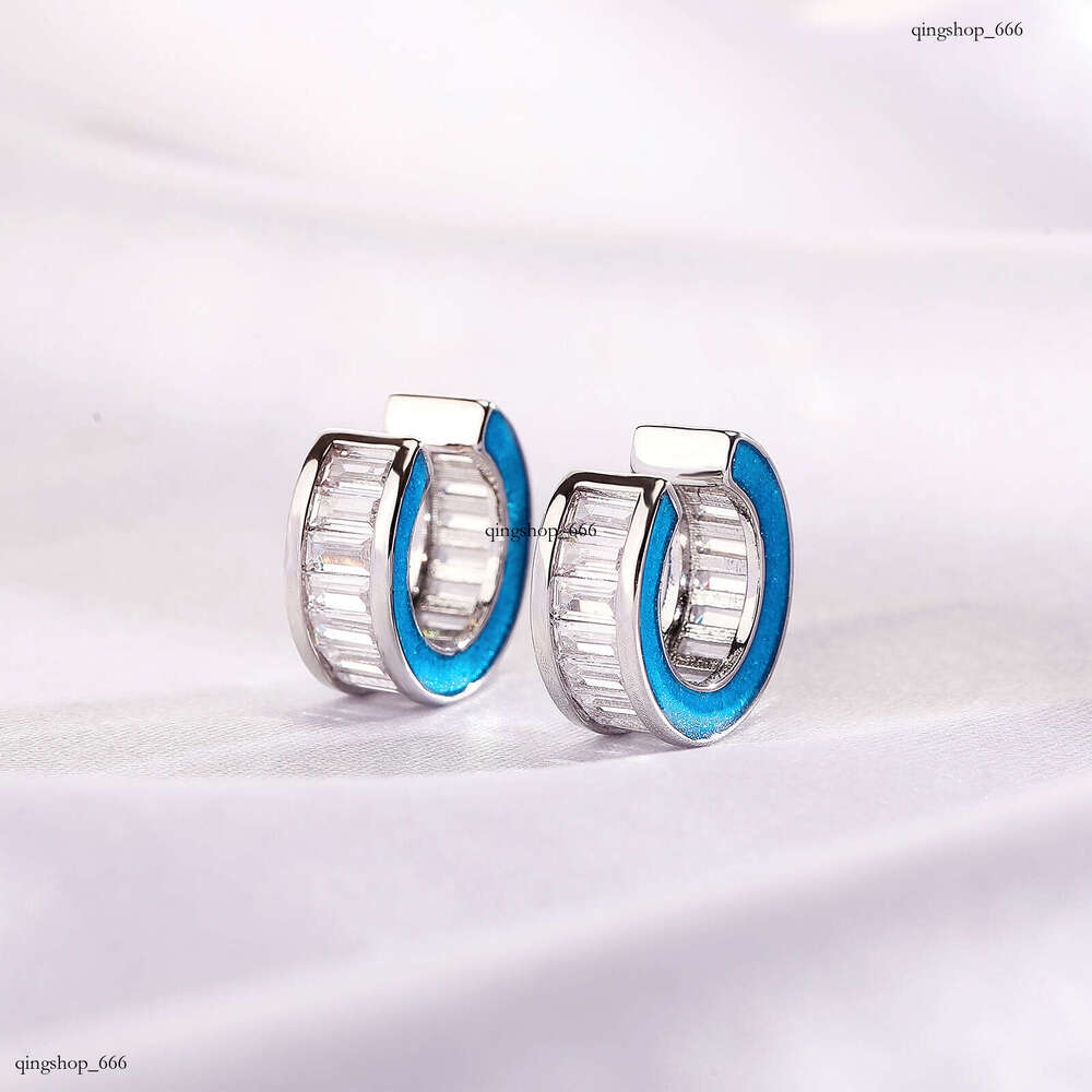 Creative Colorful Luminous Earrings for Men Women, Personality Square Dia Clips, Spring and Summer Daily Wear Trendy Ear Jewelry