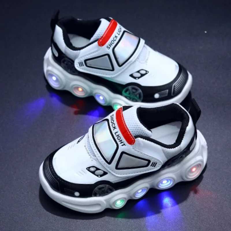 06 Years Children Glowing Kids Luminous Boys Girls Led Lighted Sneakers Toddler Outdoor Casual Shoes H260130