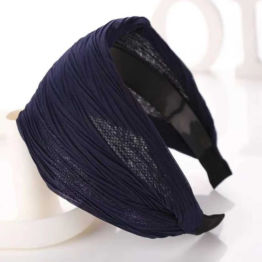 Fashion Wide Edge Solid Color Non Slip Bands Wen Hair Hoop Girls Hair Accessories Ladies Hair Accessories Gifts Y250809