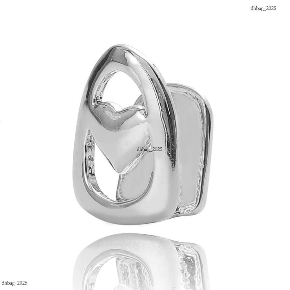 Hollow Heart Single Gold Teeth Grills Rapper Hip Hop Accessories