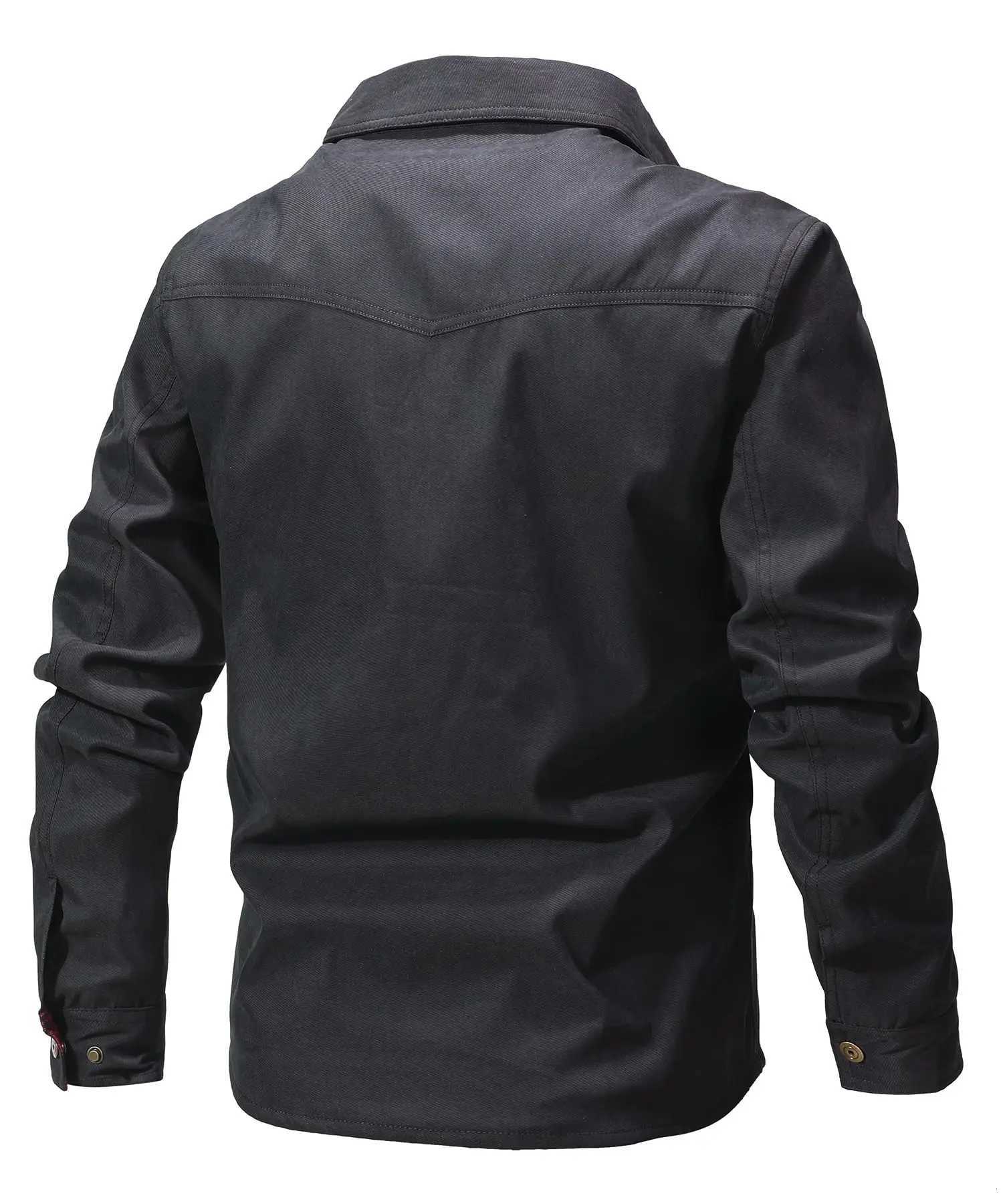 Slavinson Mens Jackets Windproof Bomber Casual High Quality Overshirt Western Cowboy Jacket Flannel Plaid Lining Clothes US Size W250809