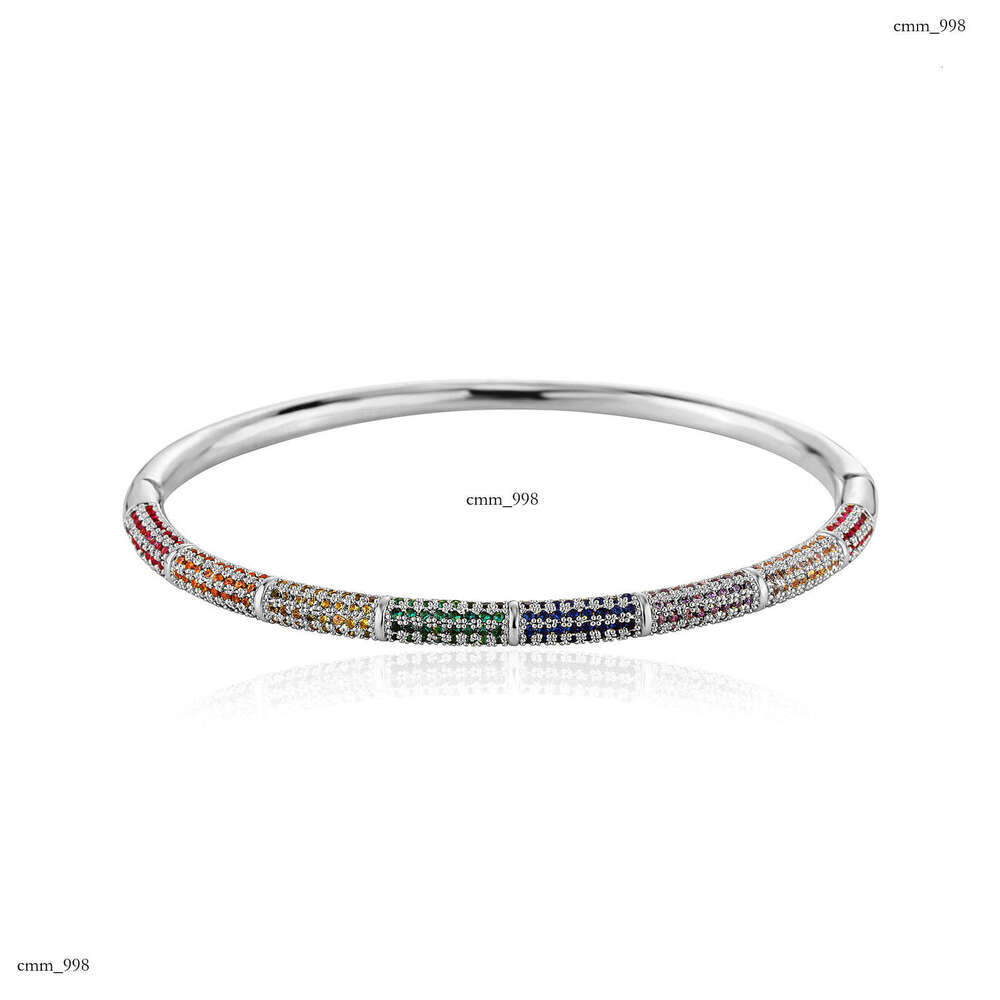Fine Gold-Plated Solid Color Zircon Bracelet Classic Fashion Jewelry Unisex Versatile