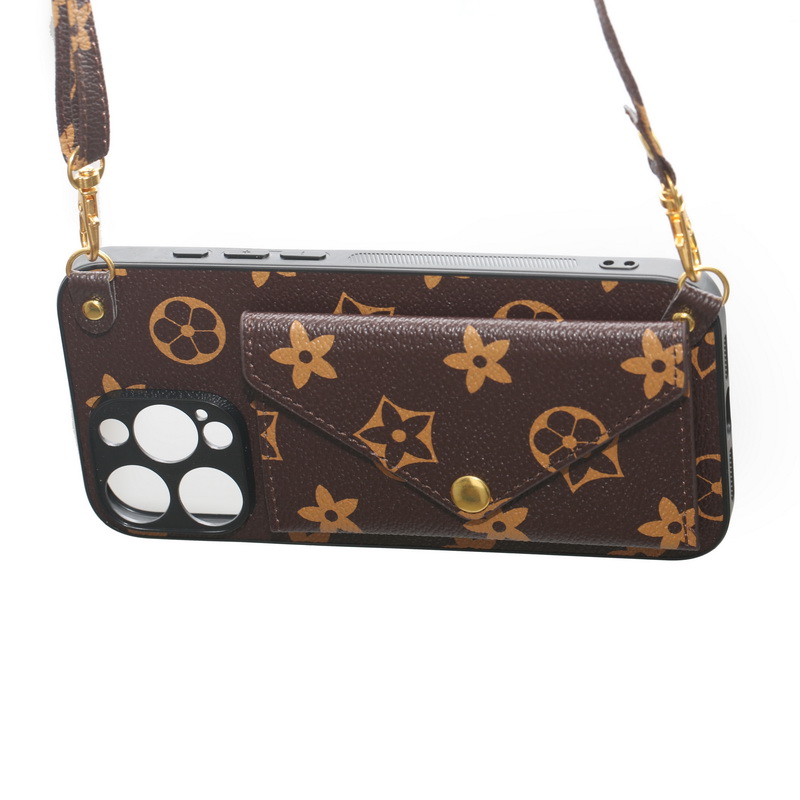 Elegant Patterned Leather Case Compatible with iPhone Models: A Protective Accessory That Looks Great Too!