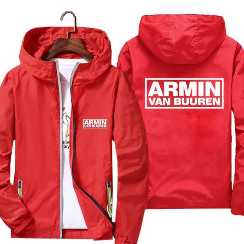 ARMIN VAN BUUREN Mens Windbreaker Pilot Thin Reflective Jacket Coat Bomber Flight Jackets Hooded Zipper Male T-shirt 7XL W250809