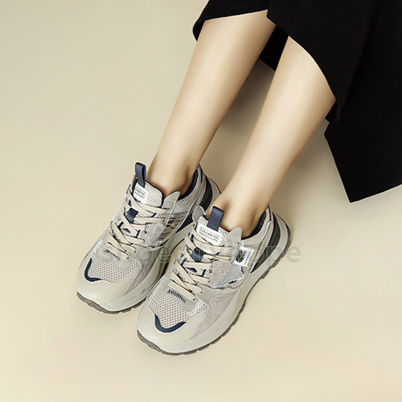 new retro sneakers running shoes lightweight trainers fashion colorblocked soft soled outdoor non-slip breathable mesh sneaker free shipping shoes