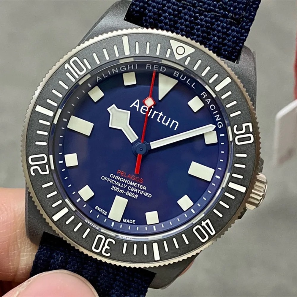 Pelagos M25707B/24-0001 MARINE NATIONALE M+ Factory AAAAA 5A Quality 1:1 SuperClone 42mm Mens Watches Titanium Automatic Mechanica