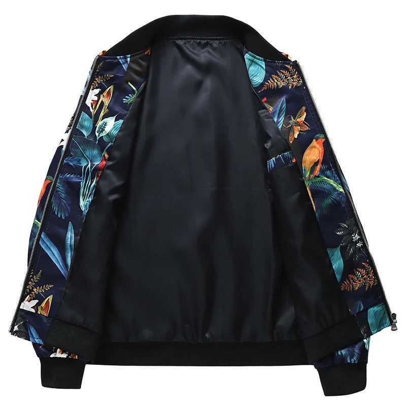 Spring New Mens Handsome Printed Mens Jacket Fashionable and Casual Youth Slim Fit Sports Jacket W250809