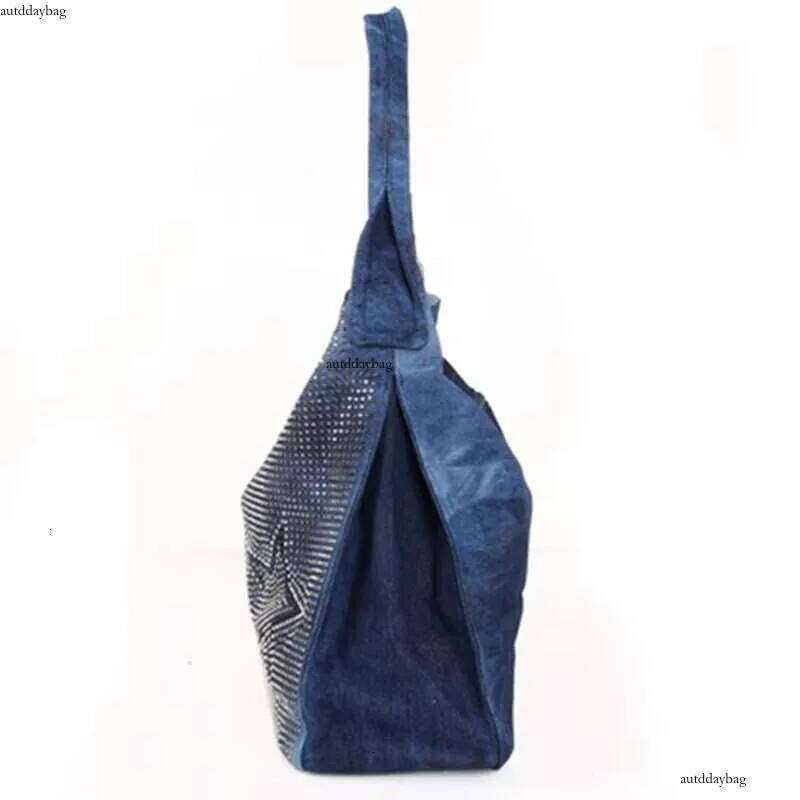 Ipinee Large Capacity Purses And Handbags Designer Female Denim Shoulder Crossbody Bags For Women