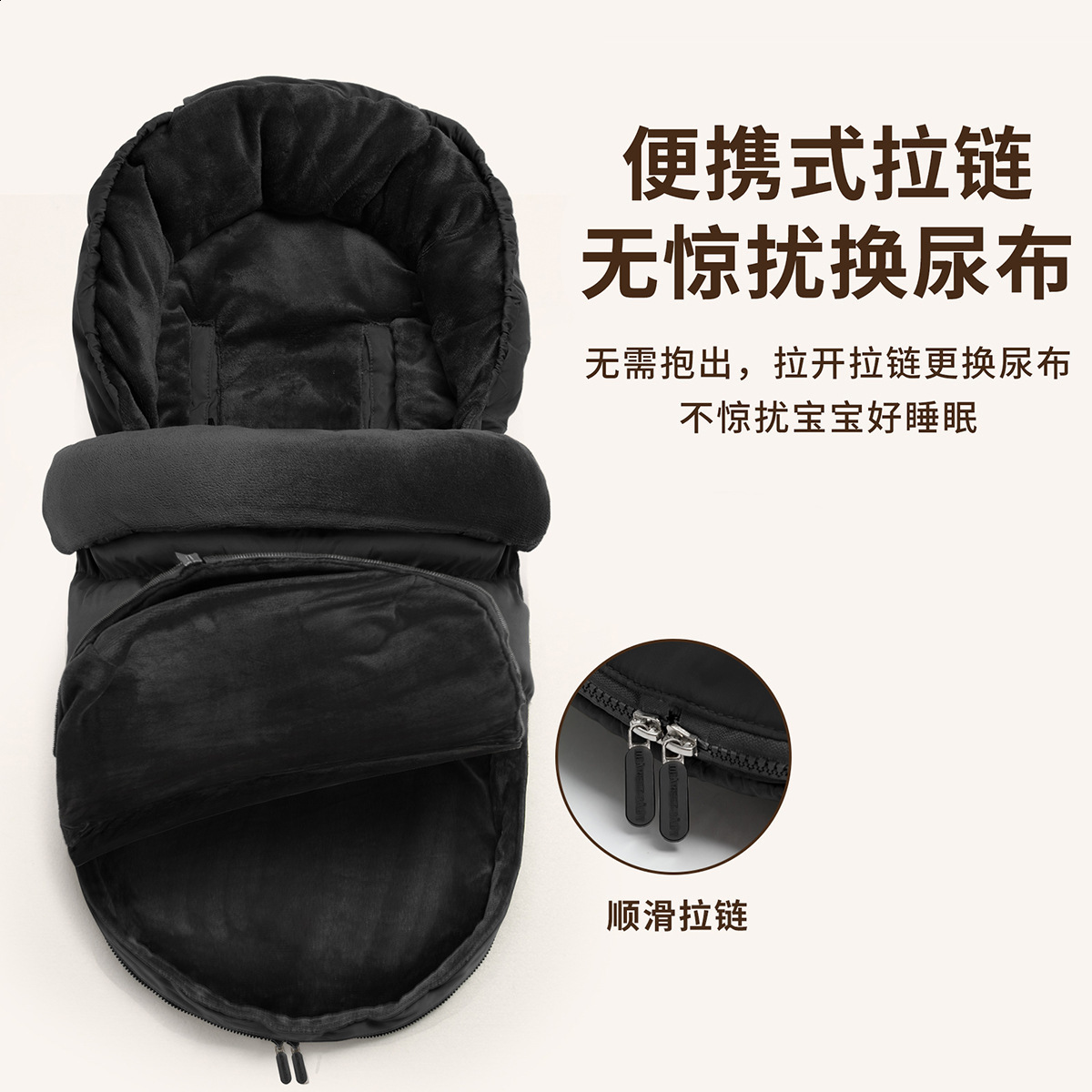Newborn Anti-Kick Blanket Autumn Winter Stroller Warm Cold-Proof Baby Anti-Startle Thickened Baby Sleeping Bag 241225