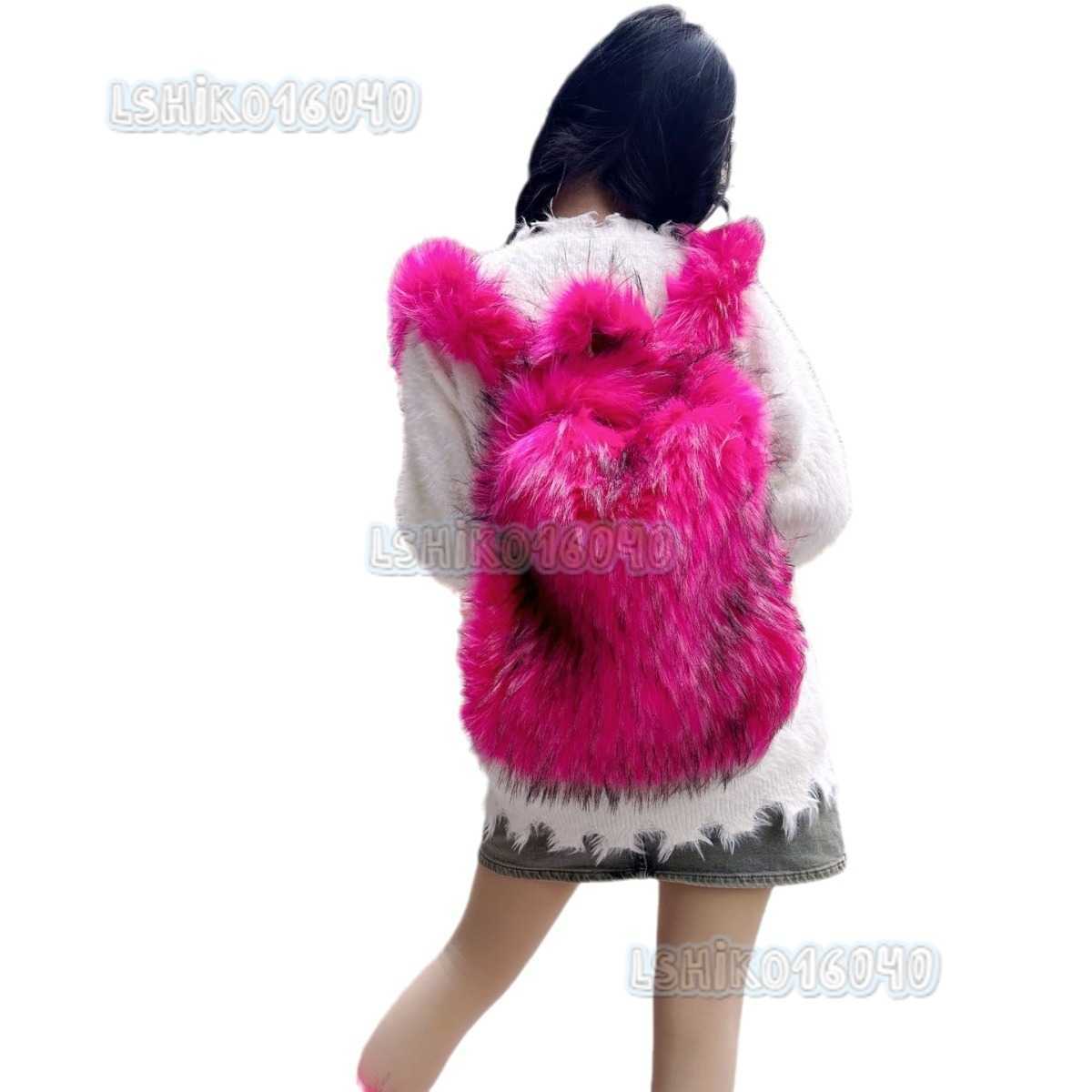 Backpack Fur Double-shoulder Bag for Women Y2k Fluffy Bag 2023 New Style Hot Girl Plush Backpack H250808