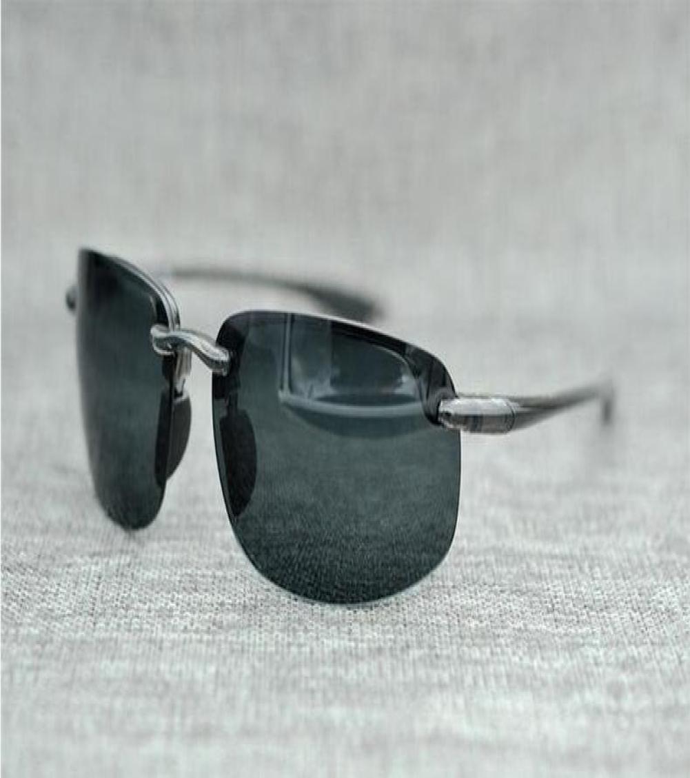 Brand Designer Mcy Jim 407 sunglasses High Quality Polarized Rimless lens men women driving Sunglasses with case8586319