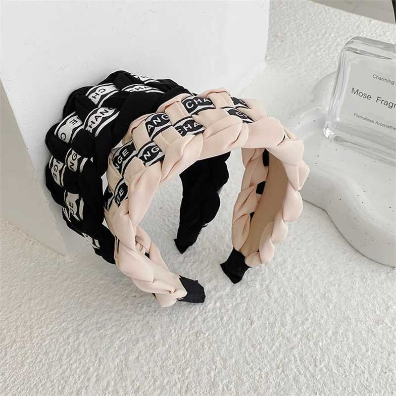 Wide Wen Haiands Satin Cloth And Change Letter Ribbon Braided Bands For Adt Casual Shop Party Piece Y250809
