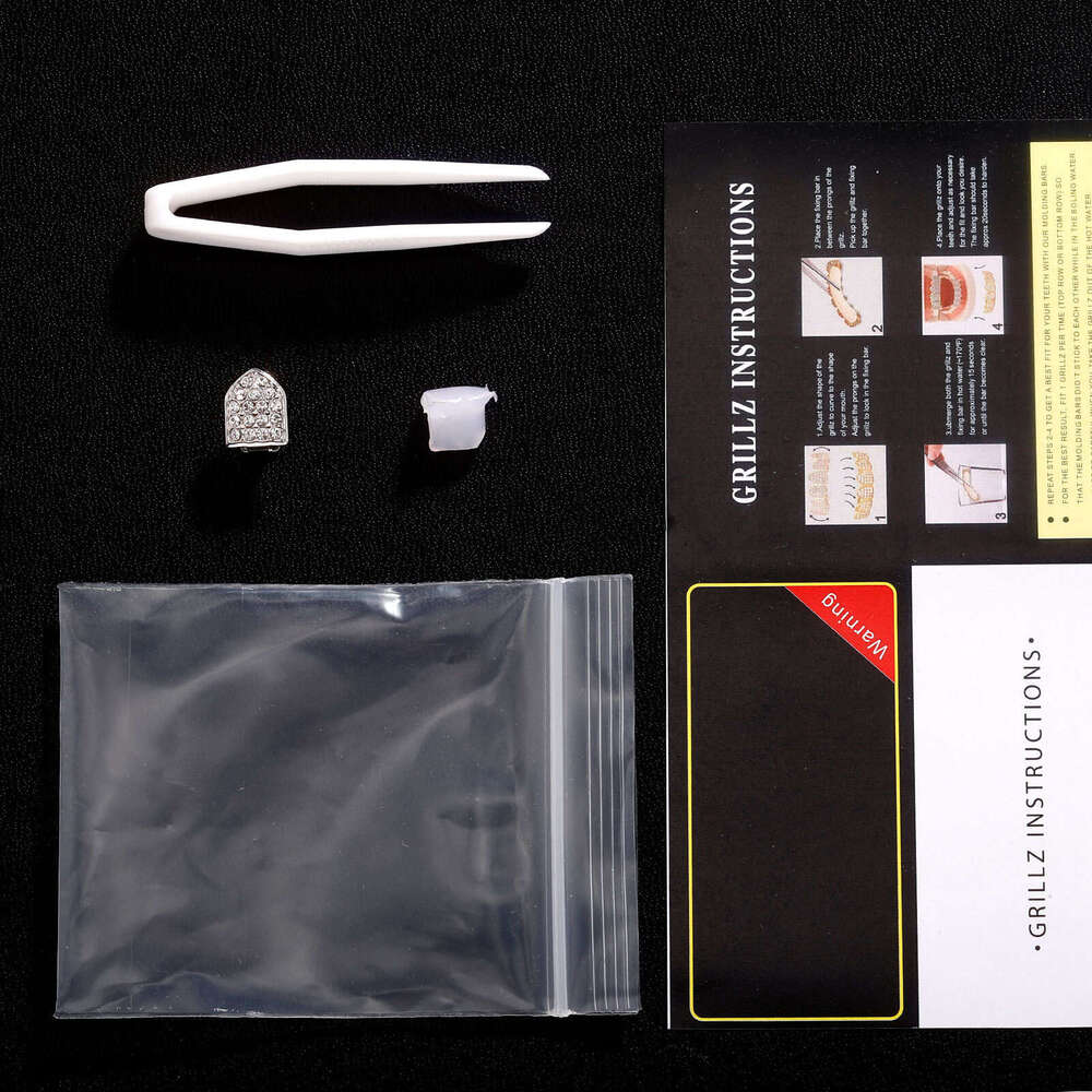 Halloween Hip-Hop Single and Double Piece Combination Trendy Cool Unisex Nightclub Accessories Teeth Set