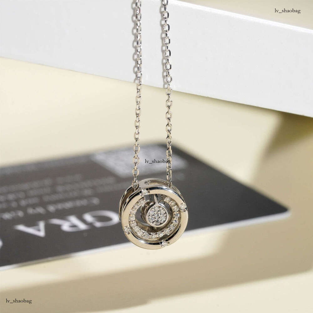 Sier Inlaid D Color Moissanite Light Collarbone Necklace