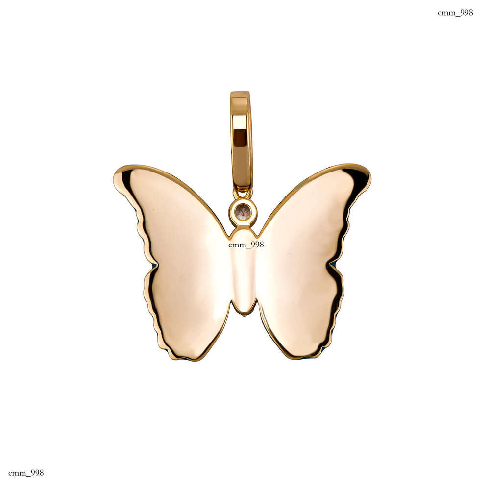 New Fashion Full Dia Luminous Butterfly Pendant Elegant Necklace for Men and Women