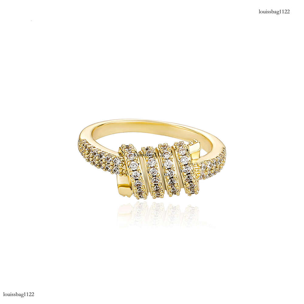 INS Internet Celebrity Creative Outfit Wire Knot Personality Hip Hop Zircon Ring Unisex Versatile Hand Jewelry