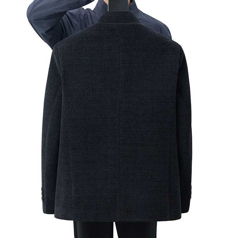 2025 Winter Mens Woolen Coats Causal Thick Warm Wool Top Overcoat Business Fleece Cotton Liner Windbreaker Jackets Clothing XJ250809