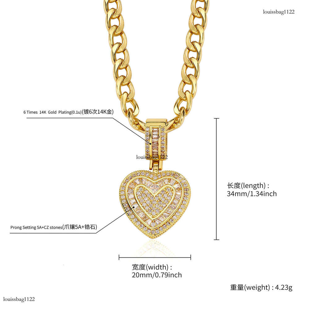 Niche Gold-Plated Heart NK Collarbone Chain Metal Hip-Hop Accessories Cross Pendant Necklace for Women