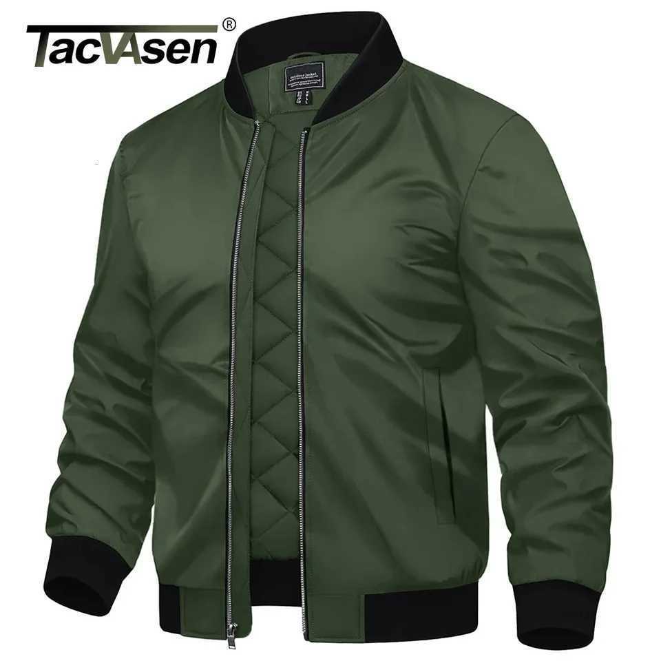 TACVASEN Winter Bomber Jackets Mens Thick Warm Padded Pilot Jacket Outdoor Windproof Waterproof Hiking Jacket Windbreaker W250809