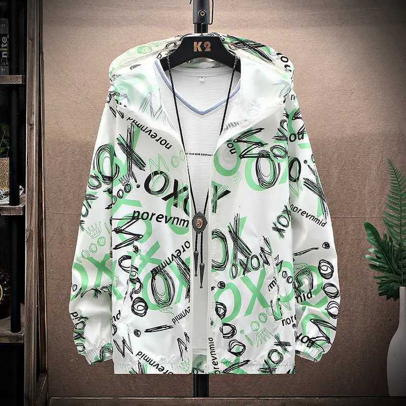 2024 Mens Summer New Hooded Sunscreen Casual Long-sleeved Jacket Outdoor Lightweight Jacket Coat Men Fishing Swim Shirt W250809