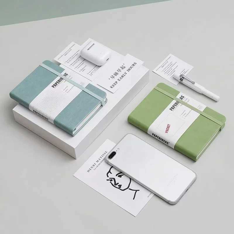 6 Dots Pocket Notebook with Number Pages Compact Portable Mini Bullet Journals for Note Taking Planning Organizer Z250809