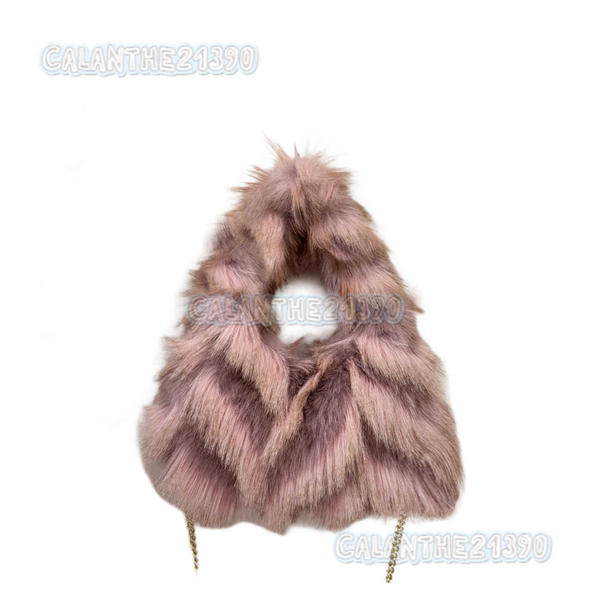 2024 New Autumn and Winter Same Style Imitation Fox Fur Jacquard Texture Handbag Crossbody Bag H250808