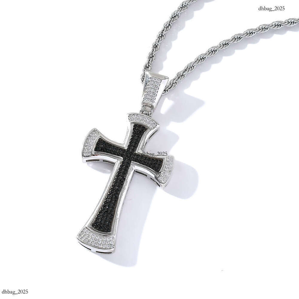 New Black Pendant Personality Trendy Men's Punk Cross Hip-Hop Accessory