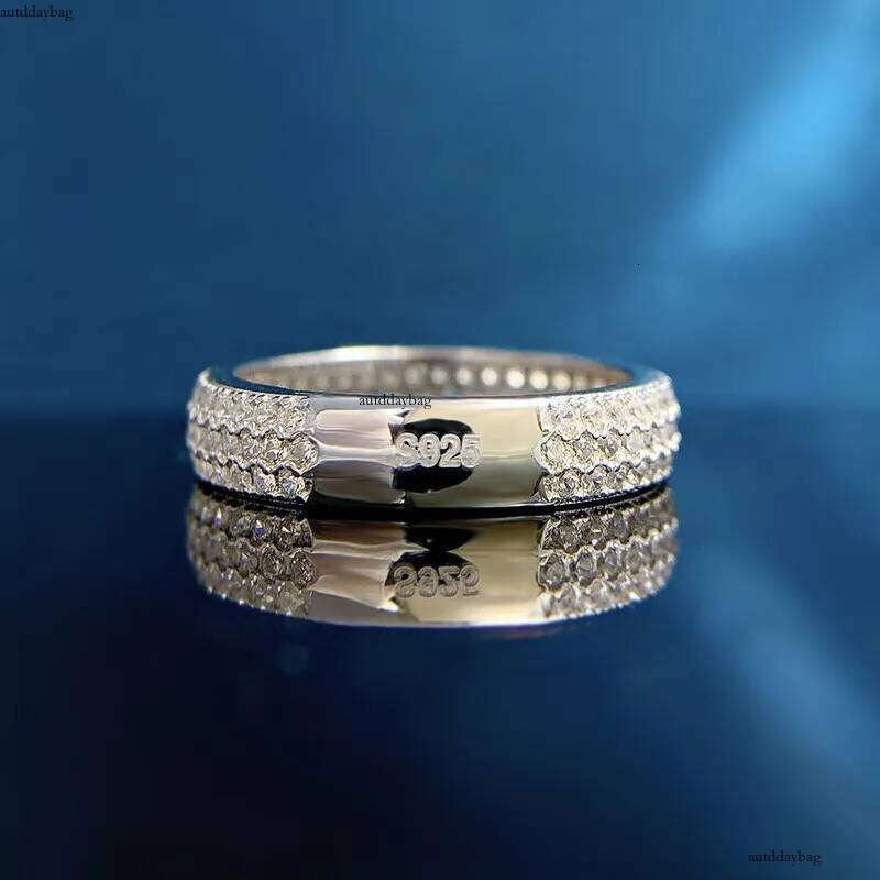 Choucong Ins Top Sell Wedding Rings Jewelry Genuine 100% S Sterling Sier Pave White Sapphire CZ Dia Party Stack Women Engagement Band Ring Gift