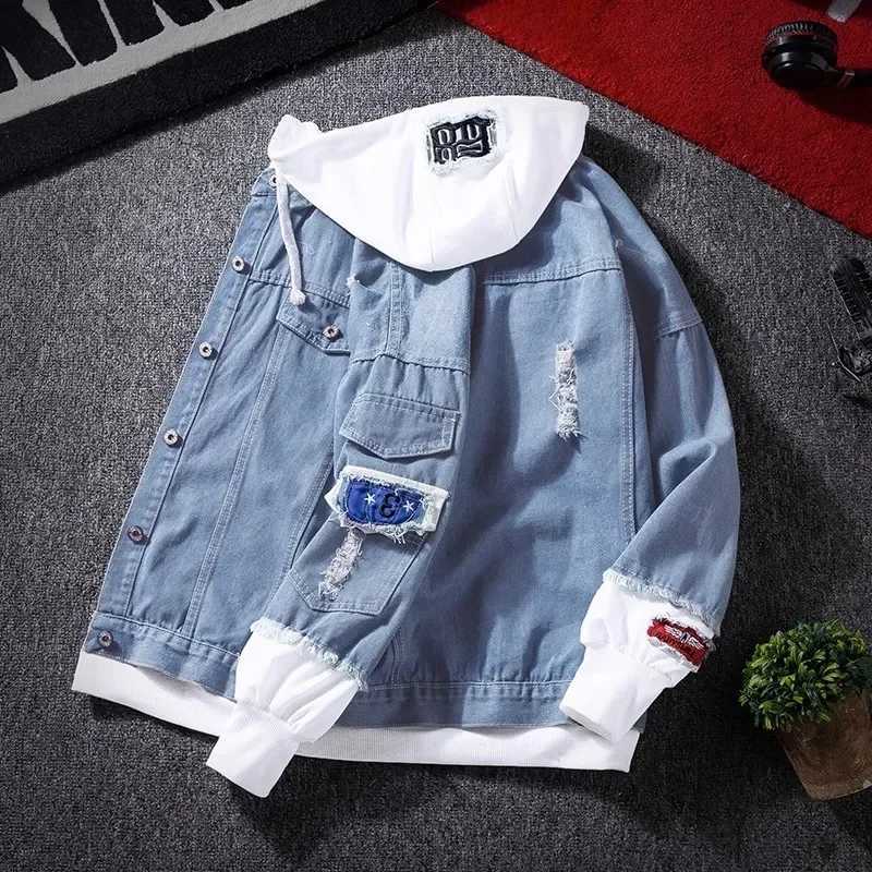 New Spring Autumn Denim Jacket For Men Trendy Korean Style Casual Baseball Uniform Versatile Couple Jacket W250809