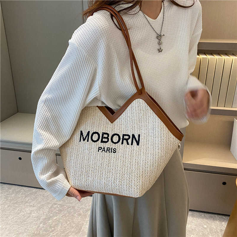 Free shipping designer bags Womens Autumn New Leisure Large Capacity Small Fashion Shoulder Tote Bag Simple Underarm Weave casual and fashionable bags