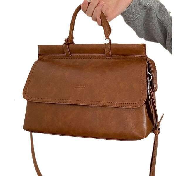 2025 New Trendy Messenger Bag for Work Commute Women Large Capacity Textured Handbag Briefcase Crossbody