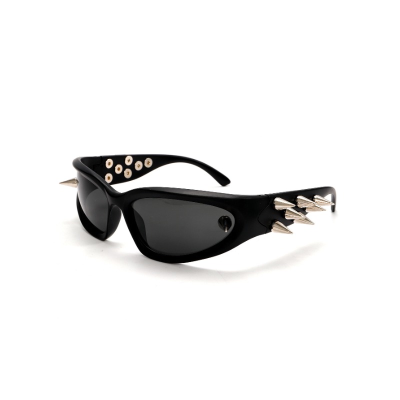 Fashionable Riveted Thorns Unisex Sun Glasses - Urban Chic Accessory