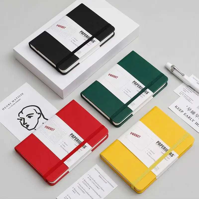 6 Dots Pocket Notebook with Number Pages Compact Portable Mini Bullet Journals for Note Taking Planning Organizer Z250809