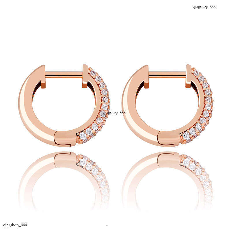 insIced Out VVS Zircon Round Unisex Hip-Hop Trendy Bling Earrings