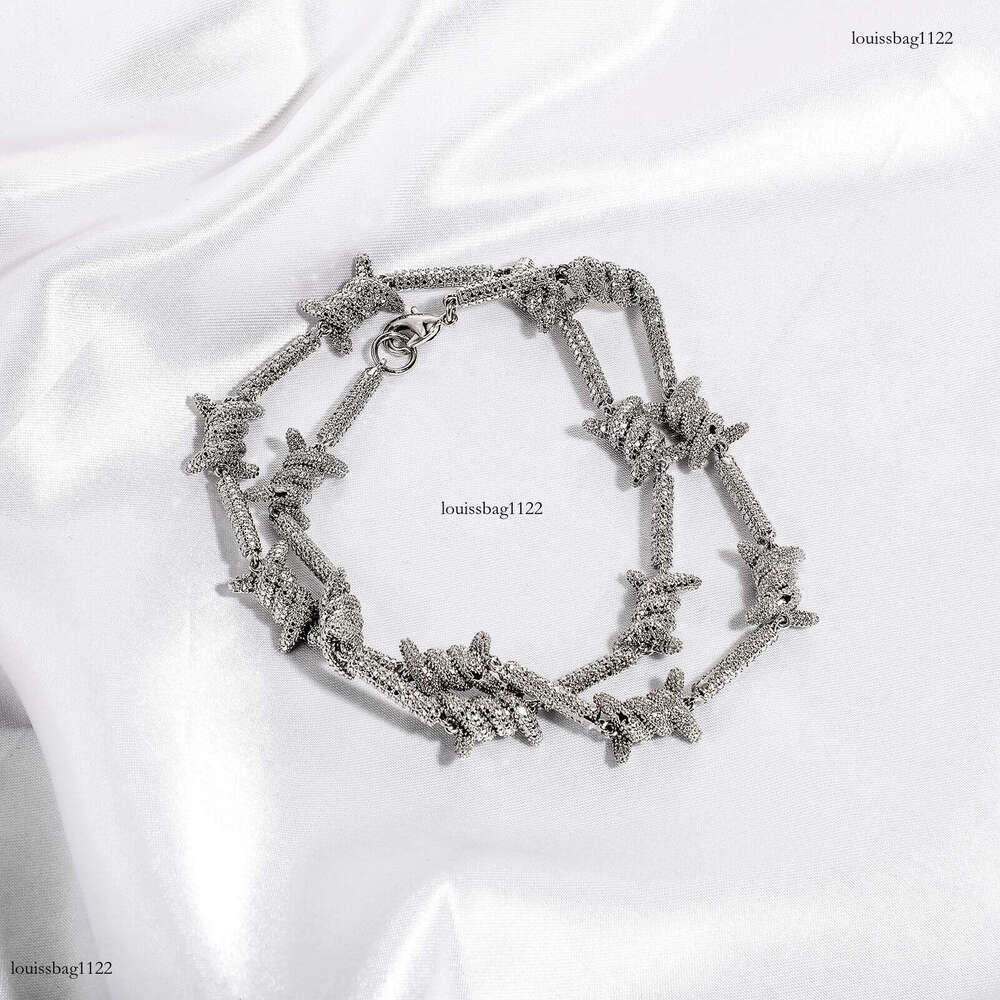 Hip Hop Color-Retaining Iron Wire Thorn Chain Necklace Men's Versatile Personality Bracelet Women's