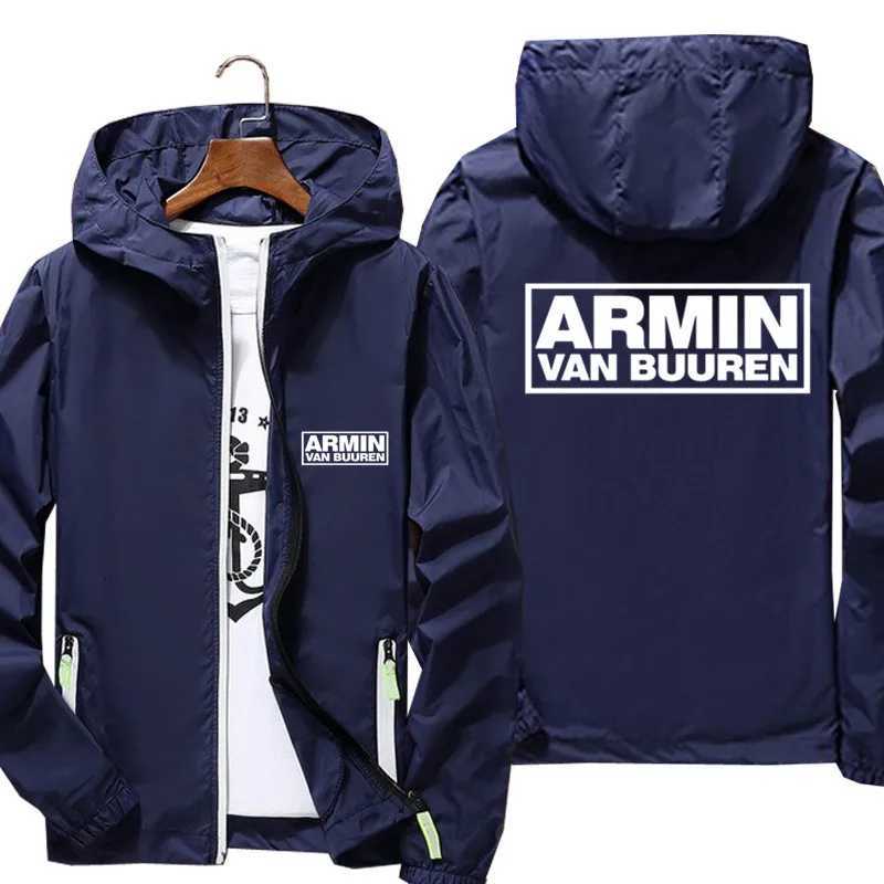 ARMIN VAN BUUREN Mens Windbreaker Pilot Thin Reflective Jacket Coat Bomber Flight Jackets Hooded Zipper Male T-shirt 7XL W250809