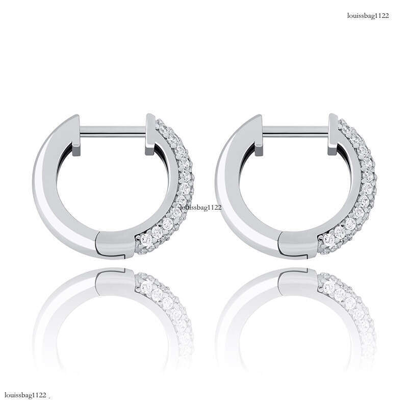 insIced Out VVS Zircon Round Unisex Hip-Hop Trendy Bling Earrings