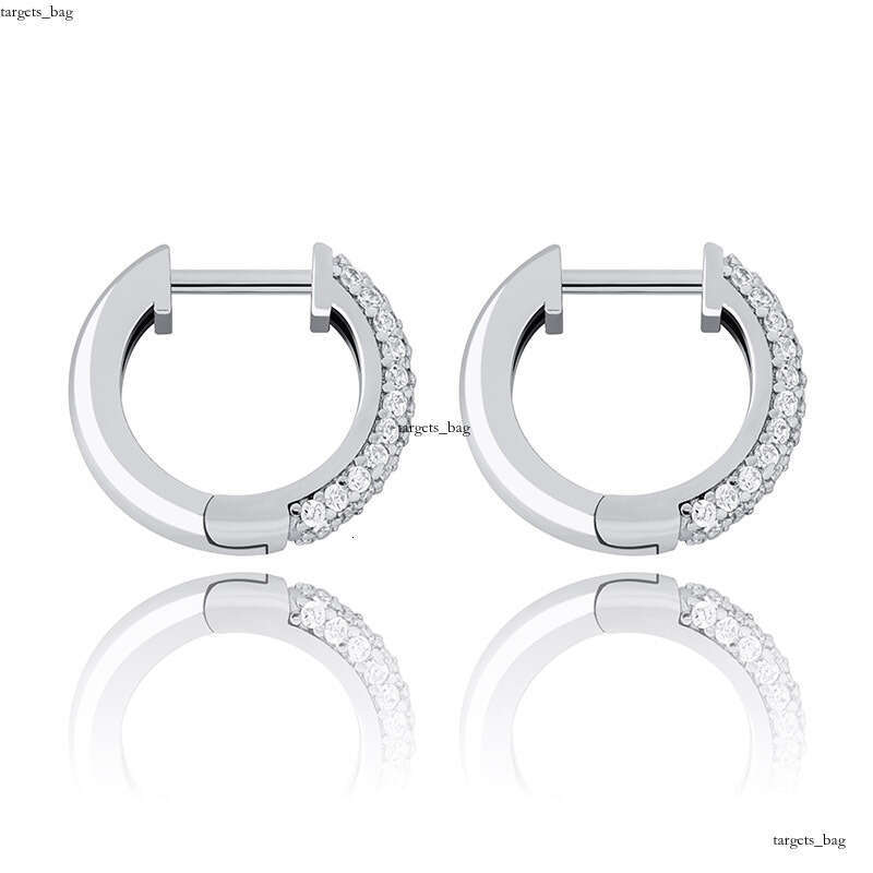 insIced Out VVS Zircon Round Unisex Hip-Hop Trendy Bling Earrings